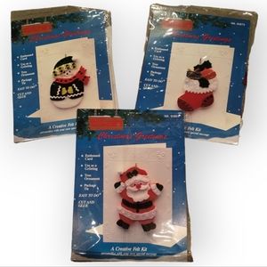 Vintage Titan Christmas Greetings Card Felt Craft Kits
